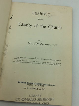 LEPROSY AND THE CHARITY OF THE CHURCH