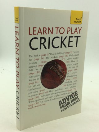 Item #162006 LEARN TO PLAY CRICKET. Mark Butcher, Paul Abraham