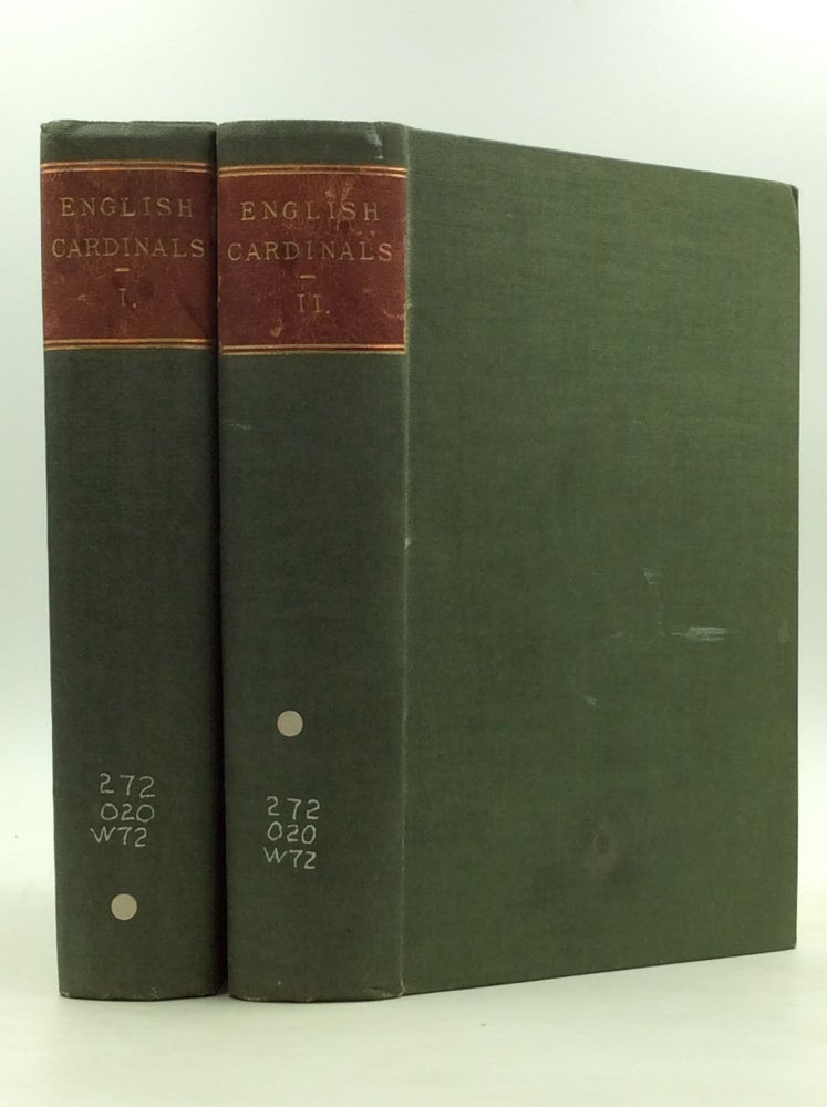 Item #162180 LIVES OF THE ENGLISH CARDINALS; Including Historical Notices of the Papal Court, from Nicholas Breakspear (Pope Adrian IV.) to Thomas Wolsey, Cardinal Legate. (2 volumes). Folkestone Williams.