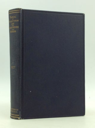 Item #164366 MANUAL FOR CHURCH OFFICERS AND MEMBERS of the Government, Discipline, and Worship of...