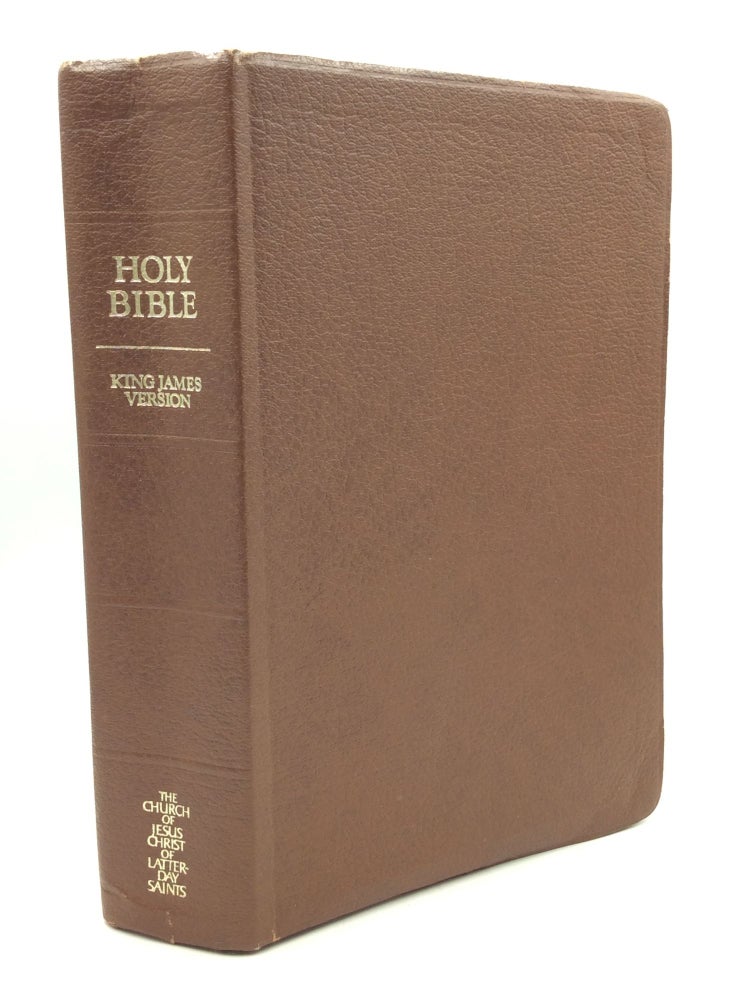 Item #166000 THE HOLY BIBLE Containing the Old and New Testaments Translated Out of the Original Tongues: And with the Former Translations Diligently Compared and Revised, by His Majesty's Special Command; Authorized King James Version with Explanatory Notes and Cross References to the Standard Works of the Church of Jesus Christ of Latter-day Saints. KJV Bible.