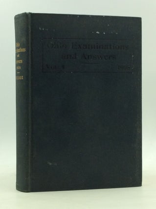 Item #166078 OHIO EXAMINATIONS AND ANSWERS FOR 1908: Containing Complete Discussions of the...