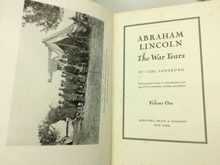 ABRAHAM LINCOLN: The War Years, Volumes I-IV