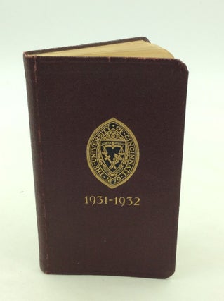 Item #167871 THE STUDENTS' HANDBOOK OF THE UNIVERSITY OF CINCINNATI 1931-1932. ed Allan K. Bramkamp