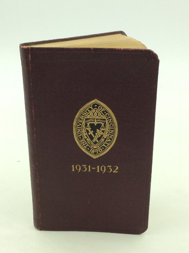 Item #167871 THE STUDENTS' HANDBOOK OF THE UNIVERSITY OF CINCINNATI 1931-1932. ed Allan K. Bramkamp.