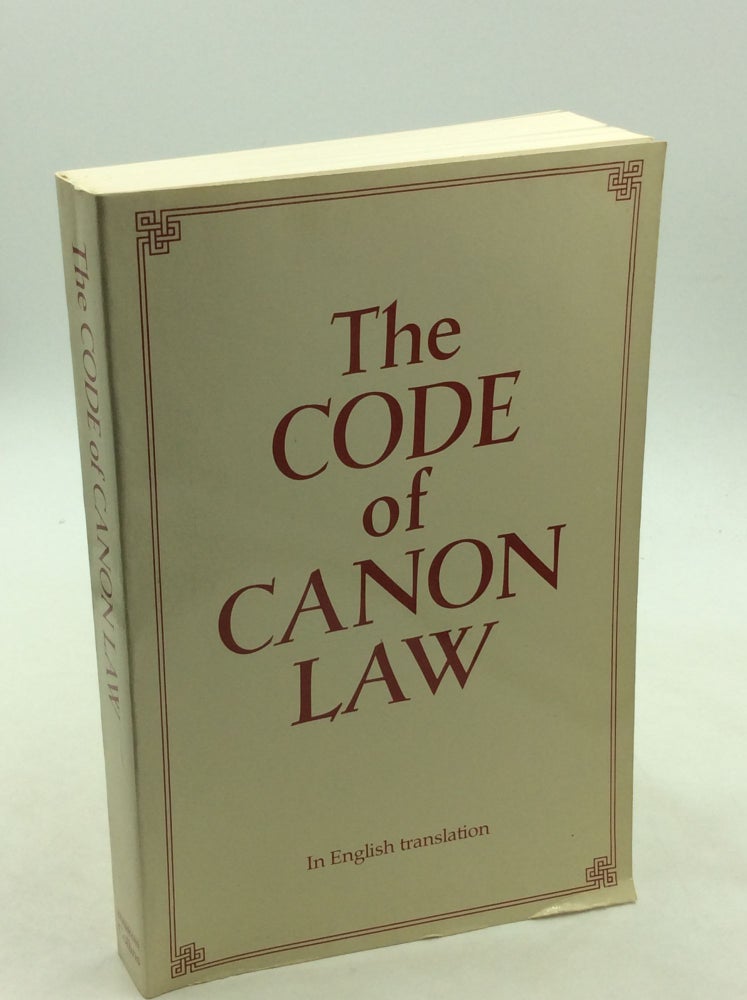 Item #168014 THE CODE OF CANON LAW in English Translation. The Canon Law Society of Great Britain and Ireland.