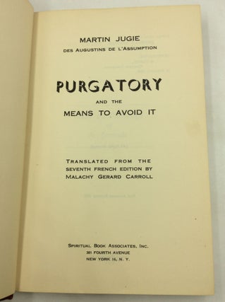 PURGATORY and the Means to Avoid It