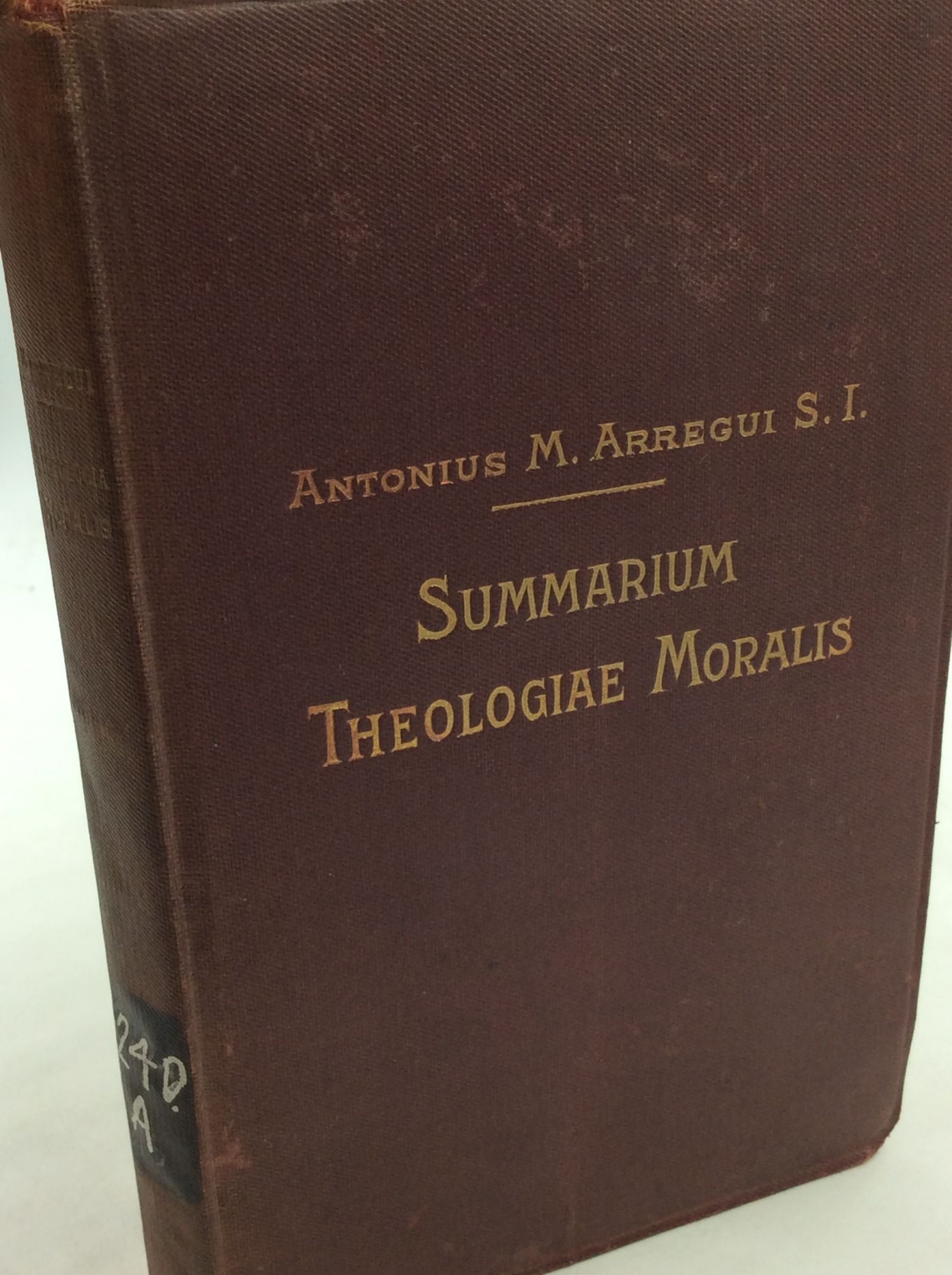 Antonio M. Arregui - Summarium Theologiae Moralis Ad Recentem Codicem Iuris Canonici Accommodatum