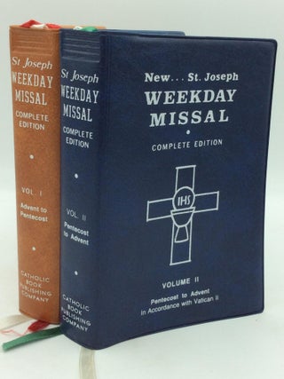 Item #168693 NEW SAINT JOSEPH WEEKDAY MISSAL: Complete Edition, Vols. I-II. Catholic Church