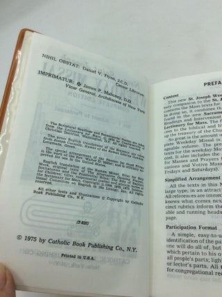 NEW SAINT JOSEPH WEEKDAY MISSAL: Complete Edition, Vols. I-II
