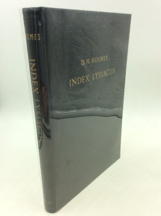 Item #169212 INDEX LYSIACUS. Davidis H. Holmes
