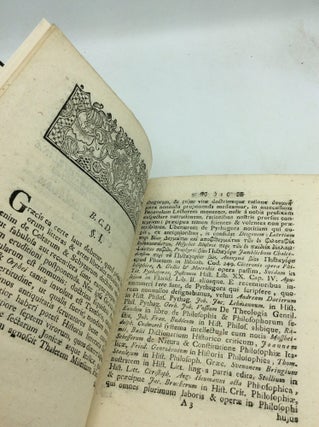 DISSERTATIO HISTORICO-LITTERARIA DE PYTHAGORA, quam cum Consensu Amplissimae Facultatis Philosophicae in Regia Academia Gothorum Carolina, Praeside D. Johan. Corylander S.S. Theol. Doctor. & Reg. Bobliothecario, pro Gradu Magisterii, Publicae Ventilationi Sistit Haraldus H. Hasselgren, V. Gothus ad Diem Junii MDCCLXVI