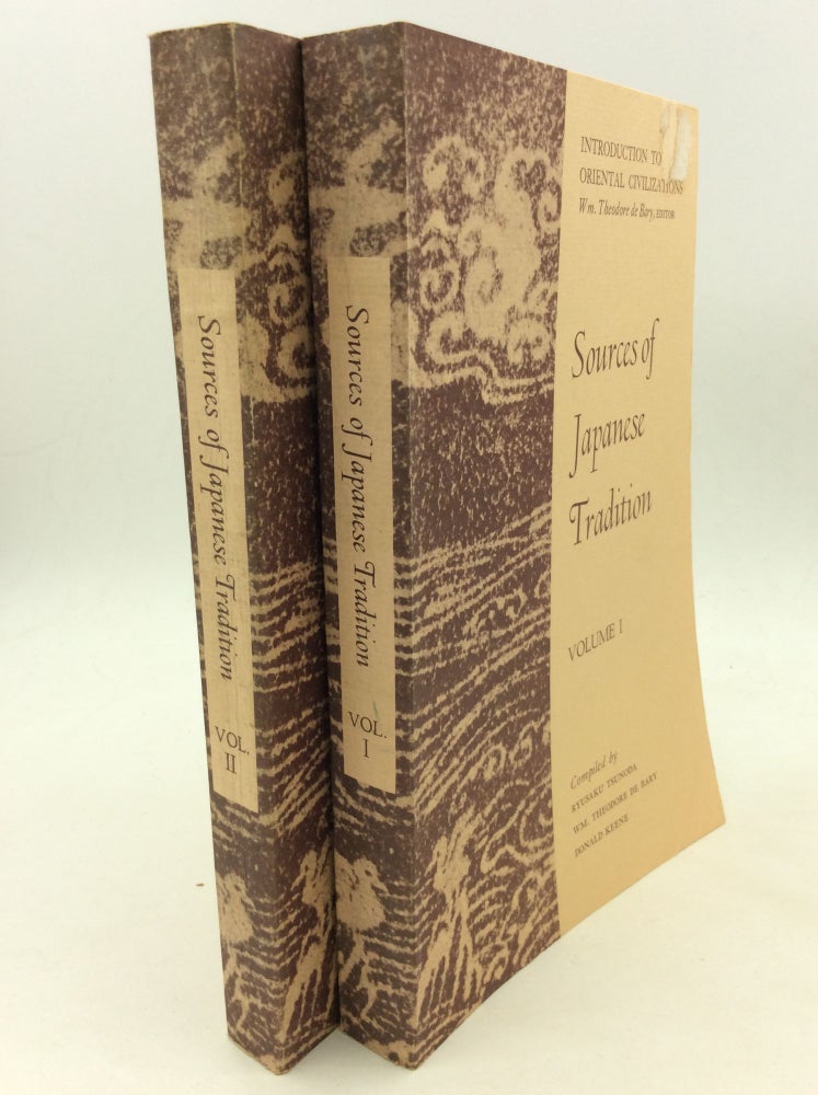 Item #170061 SOURCES OF JAPANESE TRADITION, Volumes I-II. Wm. Theodore de Bary Ryusaku Tsunoda, comps Donald Keene.