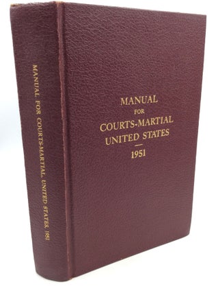 Item #171556 MANUAL FOR COURTS-MARTIAL UNITED STATES 1951