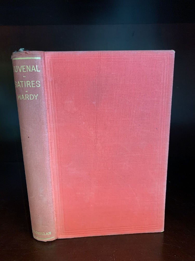 Item #173518 THE SATIRES OF JUVENAL. Juvenal, ed E G. Hardy.