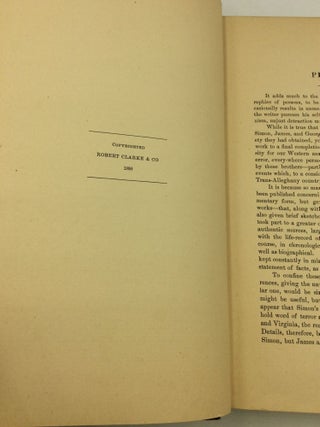 HISTORY OF THE GIRTYS: Being a Concise Account of the Girty Brothers -- Thomas, Simon, James and George, and of Their Half-Brother, John Turner -- also of the Part Taken by Them in Lord Dumore's War, in the Western Border War of the Revolution, and in the Indian War of 1790-95 with a Recital of the Principal Events in the West during These Wars, Drawn from Authentic Sources, Largely Original