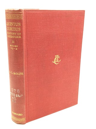Item #174390 QUINTUS CURTIUS, Volume II. John C. Rolfe