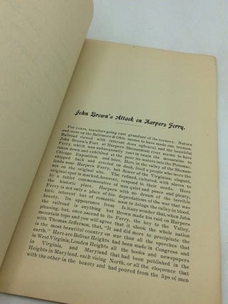 EPITOME OF THE LIFE OF "OSSAWATOMIE" JOHN BROWN, Including the Story of His Attack on Harpers Ferry and His Capture, Trial and Execution, as Related by Cleon Moore Esq., of Charles-Town, W. Va.