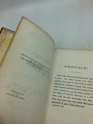ADDRESSES AND LECTURES ON PUBLIC MEN AND PUBLIC AFFAIRS, Delivered in Washington City, D.C.