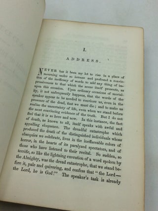 ADDRESSES AND LECTURES ON PUBLIC MEN AND PUBLIC AFFAIRS, Delivered in Washington City, D.C.