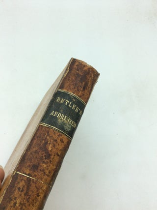 ADDRESSES AND LECTURES ON PUBLIC MEN AND PUBLIC AFFAIRS, Delivered in Washington City, D.C.