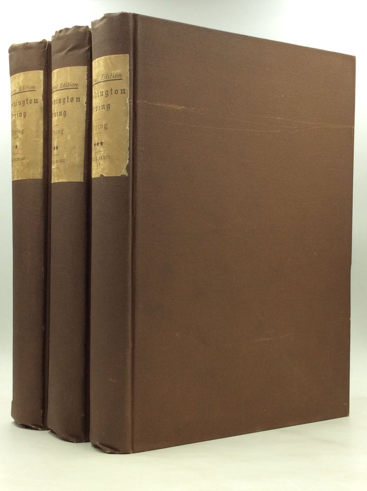 Item #175520 THE LIFE AND LETTERS OF WASHINGTON IRVING, Volumes I-III. Pierre M. Irving.