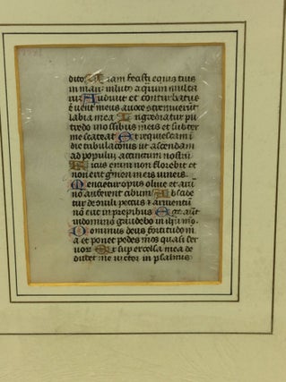 ILLUMINATED MANUSCRIPT PAGE FROM A MEDIEVAL BREVIARY