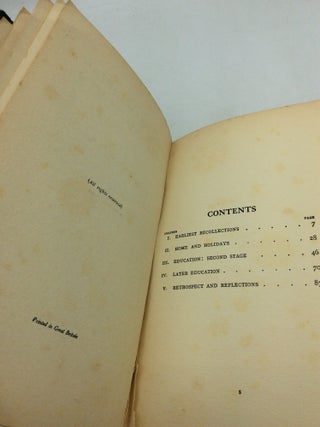 MEMOIRS OF CHILDHOOD AND YOUTH