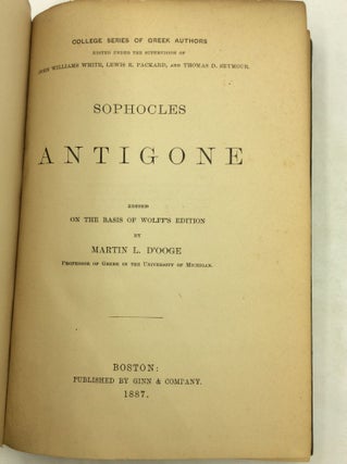 SOPHOCLES ANTIGONE.