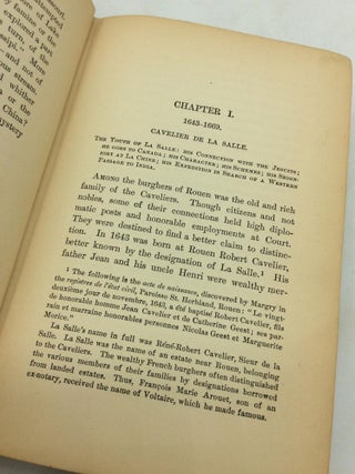 LA SALLE AND THE DISCOVERY OF THE GREAT WEST