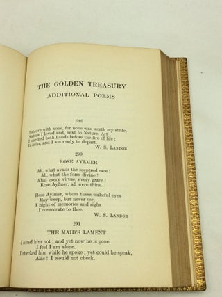 THE GOLDEN TREASURY of the Best Songs and Lyrical Poems in the English Language