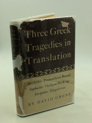 Item #176874 THRE GREEK TRAGEDIES IN TRANSLATION. David Grene