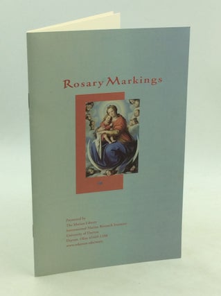 Item #176898 ROSARY MARKINGS. Johann G. Roten