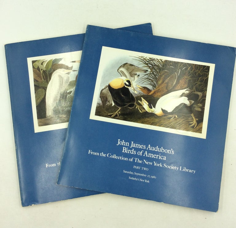 Item #177143 JOHN JAMES AUDUBON'S BIRDS OF AMERICA: From the Collection of the New York Society Library, Parts I-II
