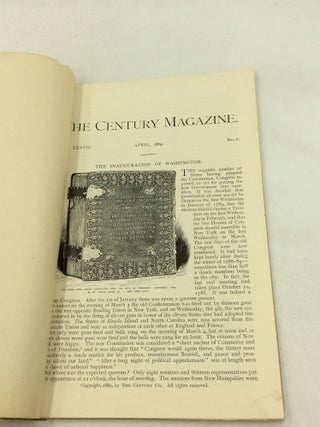 Item #177720 THE INAUGURATION OF WASHINGTON (Excerpt from THE CENTURY MAGAZINE, April 1889