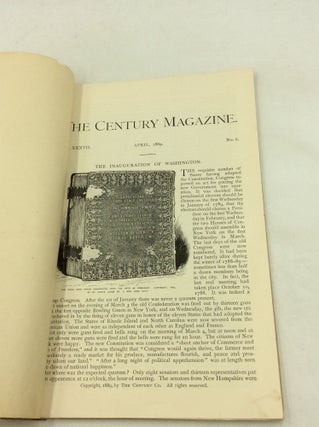 Item #177720 THE INAUGURATION OF WASHINGTON (Excerpt from THE CENTURY MAGAZINE, April 1889