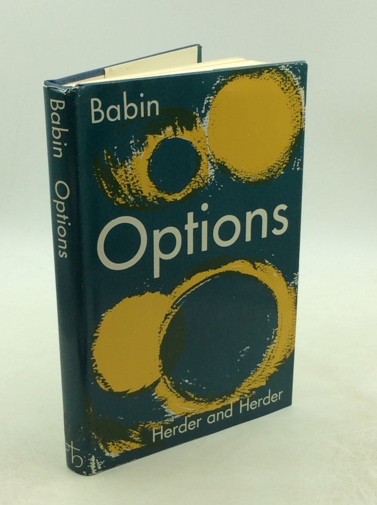Item #177860 OPTIONS: Approached for the Religious Education of Adolescents. Pierre Babin.