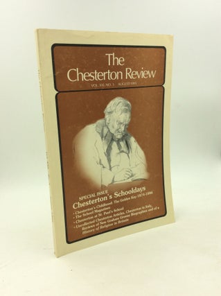 Item #179112 THE CHESTERTON REVIEW, Vol. XXI, No. 3 (August 1995). ed Ian Boyd