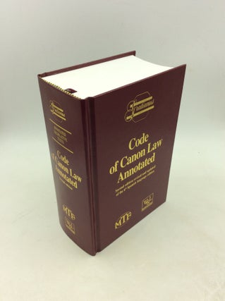 Item #179375 CODE OF CANON LAW ANNOTATED: Prepared under the the Responsibility of the Instituto...