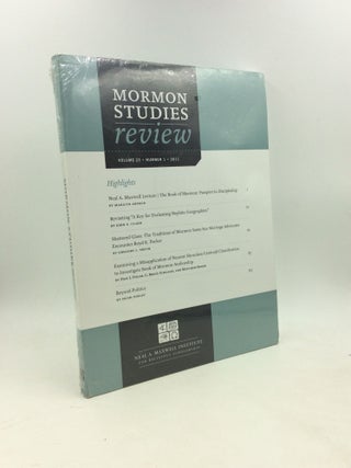 Item #179658 MORMON STUDIES REVIEW, Volume 23, Number 1