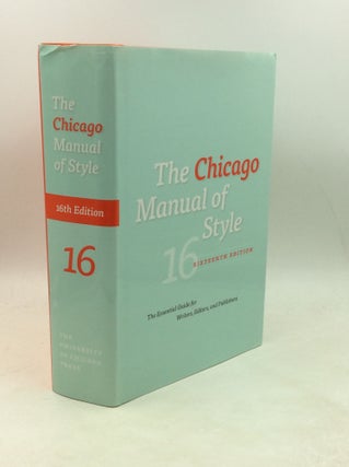 Item #180093 THE CHICAGO MANUAL OF STYLE