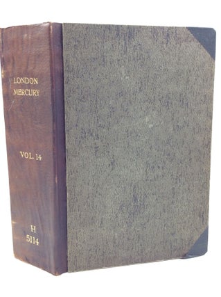 Item #180725 THE LONDON MERCURY, Volume XIV: May-October 1926. ed J C. Squire