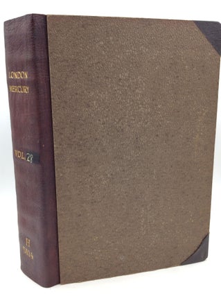 Item #180732 THE LONDON MERCURY, Volume XXVIII: May-October 1933. ed J C. Squire