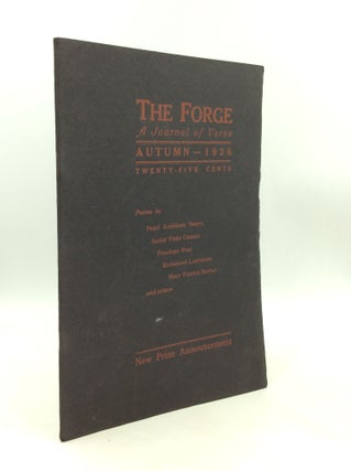 Item #180976 THE FORGE: A Journal of Verse (Autumn 1926). Sterling North, eds Stanley S. Newman