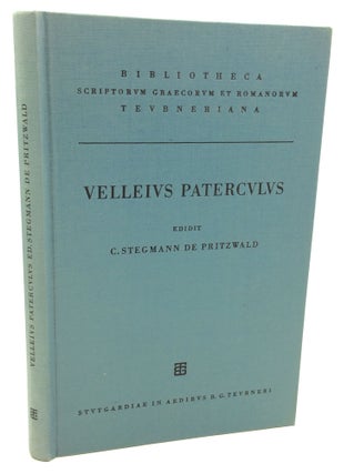 Item #181011 C. VELLEI PATERCULI ex Historiae Romanae, Libris Duobus quae Supersunt. C. Stegmann...
