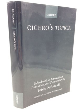 Item #181056 MARCUS TULLIS CICERO: TOPICA. ed Tobias Reinhardt