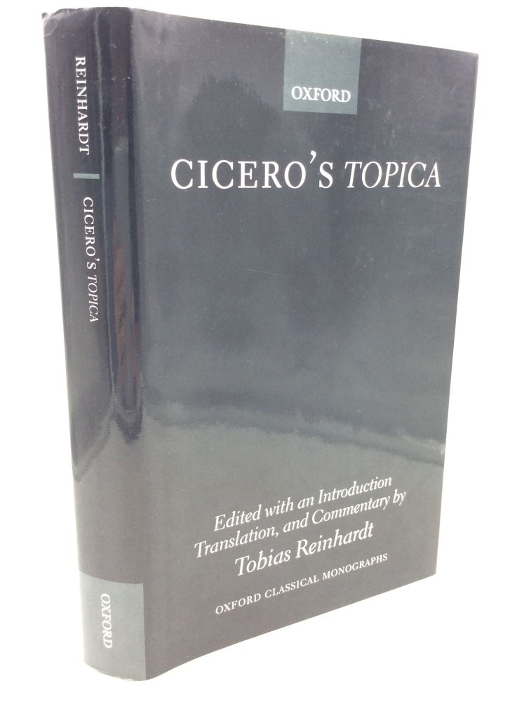 Item #181056 MARCUS TULLIS CICERO: TOPICA. ed Tobias Reinhardt.