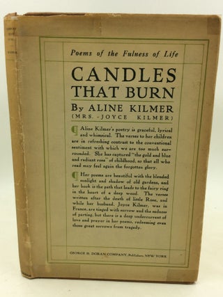 Item #181073 CANDLES THAT BURN. Aline Kilmer