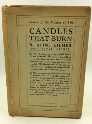 Item #181073 CANDLES THAT BURN. Aline Kilmer