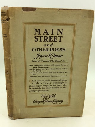 Item #181075 MAIN STREET and Other Poems. Joyce Kilmer